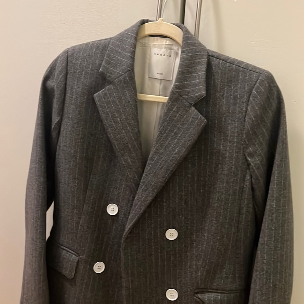 Sandro grey suit jacket